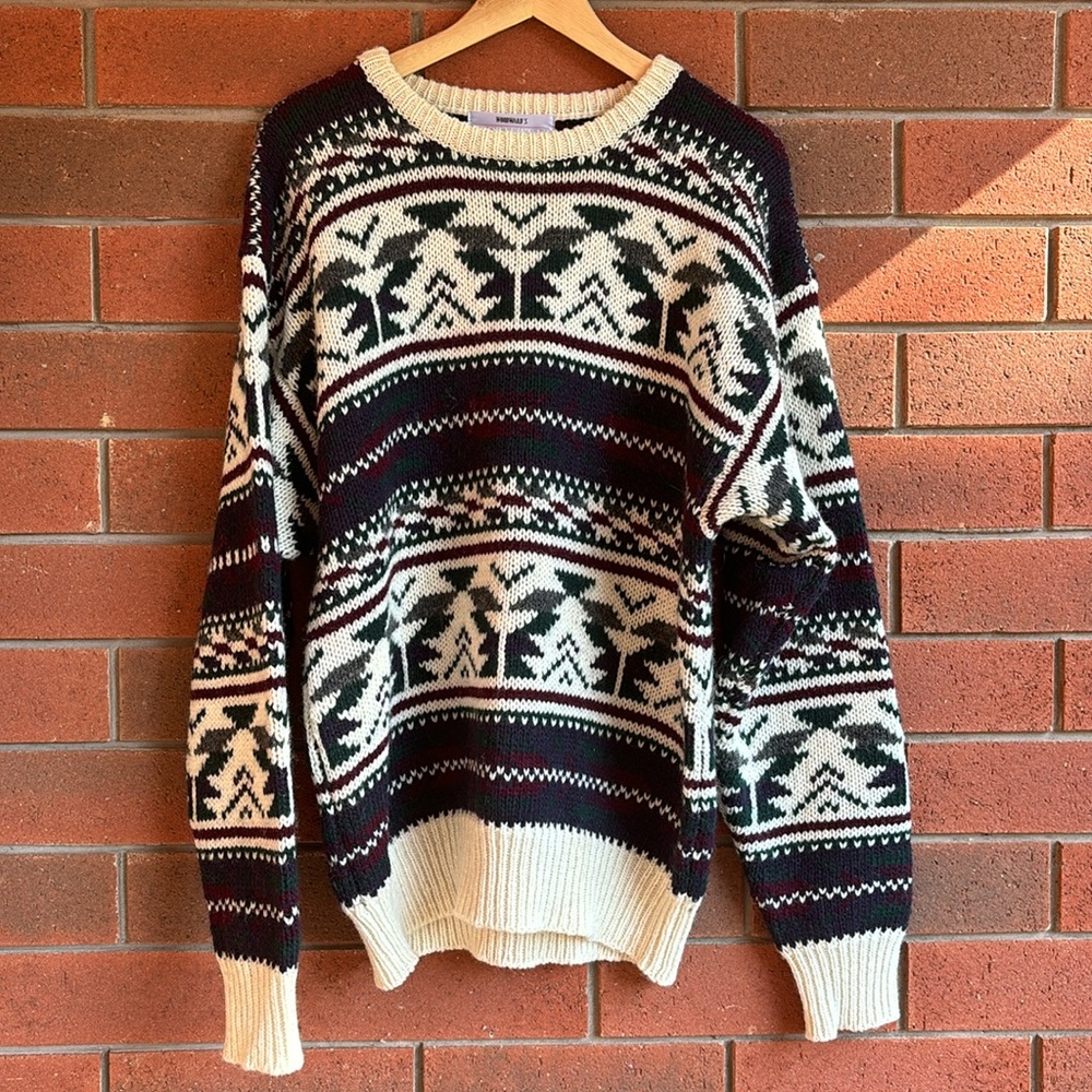 Vintage Woodwards Sportswear 100% Virgin Wool Sweater